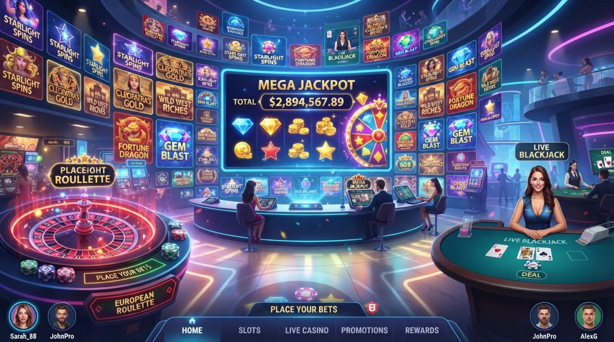 Szeroka oferta gier w kasynie online Lobby kasyna online z szeroką ofertą slotów i gier